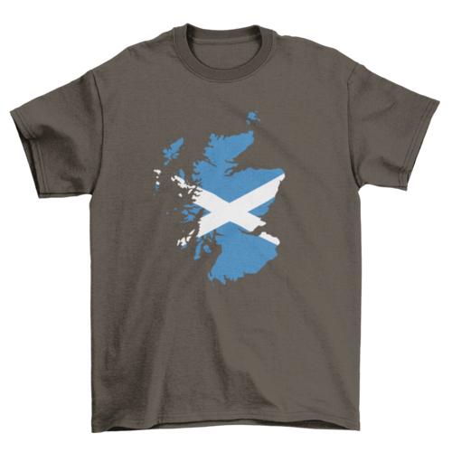Scotland Map Heritage T-Shirt