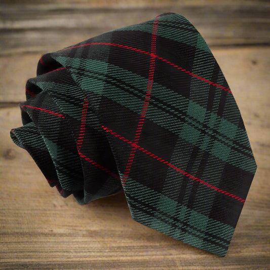 L&L Tartan Classic Tie – Black & Red